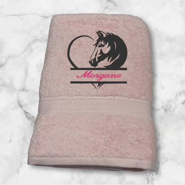 Serviette motif + prénom